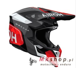 AIROH CROSS / ENDURO / ATV / QUAD WRAAAP CONQUER KOLOR CZARNY/CZERWONY/BIAŁY ROZMIAR M
