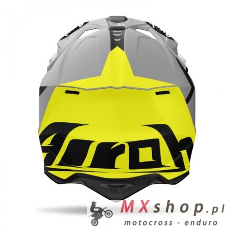 AIROH CROSS / ENDURO / ATV / QUAD WRAAAP CONQUER KOLOR ŻÓŁTY FLUO/CZARNY/BIAŁY MAT ROZMIAR L