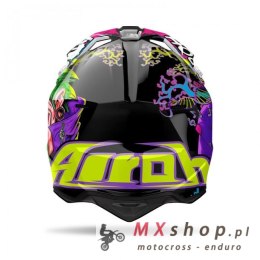AIROH CROSS / ENDURO / ATV / QUAD WRAAAP MUSIC KOLOR CZARNY/ZIELONY/FIOLETOWY ROZMIAR S