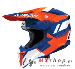 AIROH CROSS / ENDURO / ATV / QUAD WRAAAP VISION POMARAŃCZOWY/NIEBIESKI/BIAŁY ROZMIAR M
