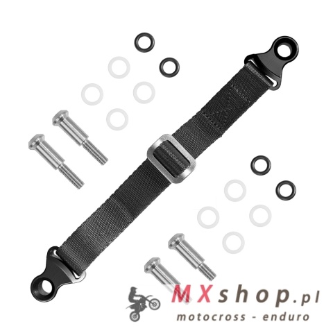 BIKETEC PAS (PASEK) TEKSTYLNY DO WYCIĄGANIA MOTOCYKLA DO MOTOCYKLI JAPOŃSKICH 2 KOMPLETY ŚRUB DŁUŻSZE I KRÓTSZE 350MM X 2,5MM X