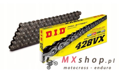 DID ŁAŃCUCH NAPĘDOWY 428VX-148 (148 OGNIW) X-RING (OTWARTY + ZAKUWKA)
