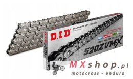 DID ŁAŃCUCH NAPĘDOWY 520ZVMXBK-120 (120 OGNIW) X-RING (OTWARTY + ZAKUWKA)