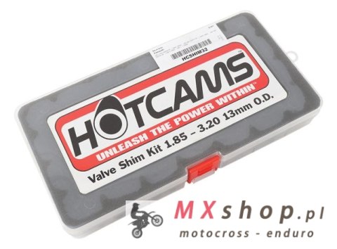 HOT CAMS PŁYTKI ZAWOROWE 13MM OD 1,85 DO 3,20 CO 0,05 ZESTAW