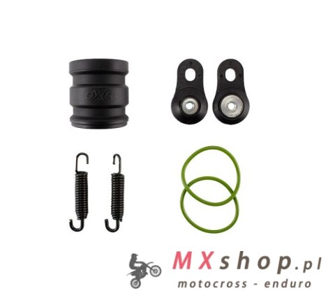 OXA FACTORY 2025/08 ZESTAW MONTAŻOWY, MOCOWANIE, SPRĘŻYNY, ZŁĄCZKA WYDECHU (DYFUZORA) SHERCO SE / SE-R 250 300 250 (GUMA 28/30MM