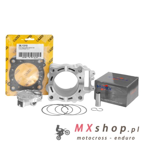 PROMX CYLINDER KOMPLETNY (CYLINDER + TŁOK VERTEX + USZCZELKI TOP-END PROX) HONDA CRF 250 R '16-'17 STANDARD 76,80 MM