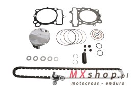 VERTEX 2025/12 ZESTAW NAPRAWCZY GÓRY SILNIKA KAWASAKI KX 250 F (KXF250) '23-'24 (STD. 77.95MM) (14.1:1) (TŁOK, USZCZELKI TOP-END