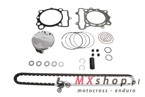 VERTEX 2025/12 ZESTAW NAPRAWCZY GÓRY SILNIKA KAWASAKI KX 250 F (KXF250) '23-'24 (STD. 77.95MM) (14.1:1) (TŁOK, USZCZELKI TOP-END