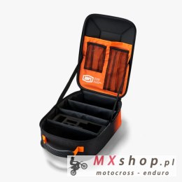100 PROCENT GOGGLE CASE CRUSH BLACK/ORANGE - PUDEŁKO / ETUI / CASE NA GOGLE - KOLOR CZARNY/POMARAŃCZOWY