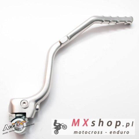 ACCEL DŹWIGNIA STARTERA (KOPKA) ALUMINIOWA SUZUKI RMZ 450 '08-'14, KOLOR SREBRNY