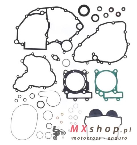 ATHENA KOMPLET USZCZELEK (Z USZCZELNIACZAMI OLEJOWYMI) SHERCO SEF 300 FACTORY '14-'23, SEF-R 300 '14-'20 (OEM: 5108; 5109)