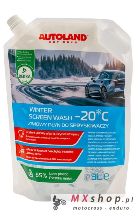 AUTOLAND PSIK PSIK - ZIMOWY PŁYN DO SPRYSKIWACZY -20°C WOREK 3L