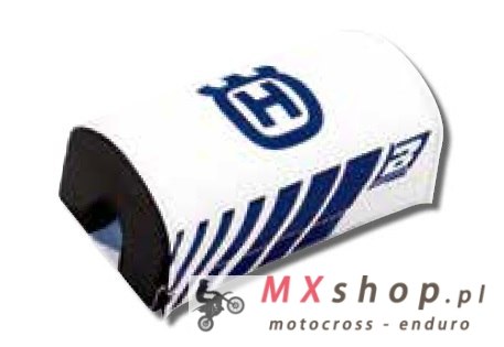 BLACKBIRD OSŁONA KIEROWNICY PRO TAPER (28MM) LOGO HUSQVARNA KOLOR BIAŁY