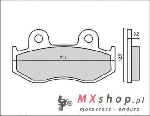 BRENTA NOWY TOWAR KLOCKI HAMULCOWE KH323/2 (ORGANIC) (ZASTĘPUJE BR3034 B)