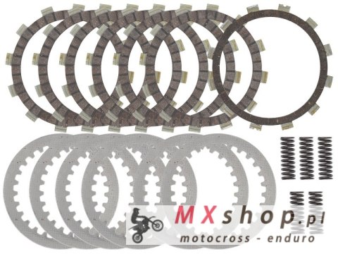 BRONCO TARCZE, PRZEKŁADKI I SPRĘŻYNY SPRZĘGŁOWE (KOMPLET) YAMAHA YFM350 RAPTOR 04-12, YFM350 BIG BEAR/ WARRIOR 87-04 (EBS2290) (