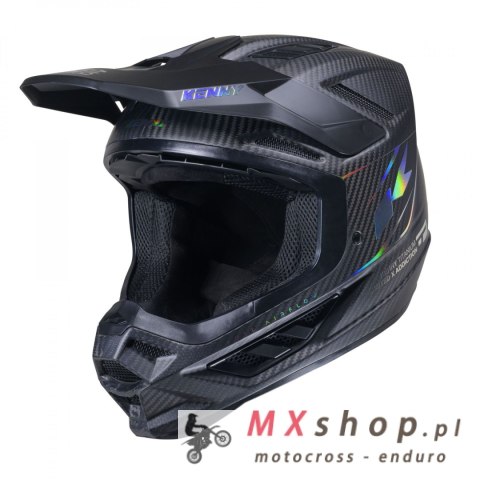 KENNY RACING KASK CROSS/ENDURO TITANIUM CARBON MATT HOLOGRAPHIC KOLOR CZARNY ROZMIAR XL