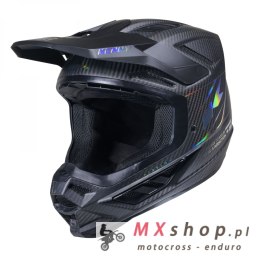 KENNY RACING KASK CROSS/ENDURO TITANIUM CARBON MATT HOLOGRAPHIC KOLOR CZARNY ROZMIAR M