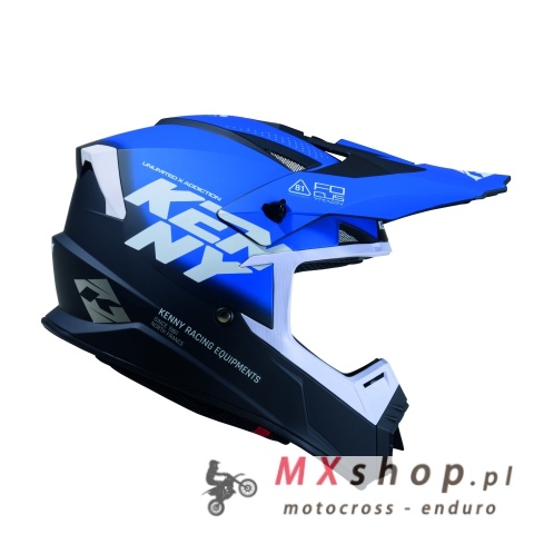 KENNY RACING KASK CROSS/ENDURO TRACK GRAPHIC FOCUS BLUE KOLOR NIEBIESKI ROZMIAR XS