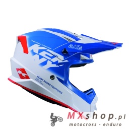 KENNY RACING KASK CROSS/ENDURO TRACK GRAPHIC FOCUS PATRIOT KOLOR BIAŁY/NIEBIESKI/CZERWONY ROZMIAR XL