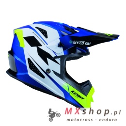 KENNY RACING KASK CROSS/ENDURO TRACK GRAPHIC SPEED NEON BLUE KOLOR NIEBIESKI/BIAŁY ŻÓŁTY ROZMIAR S