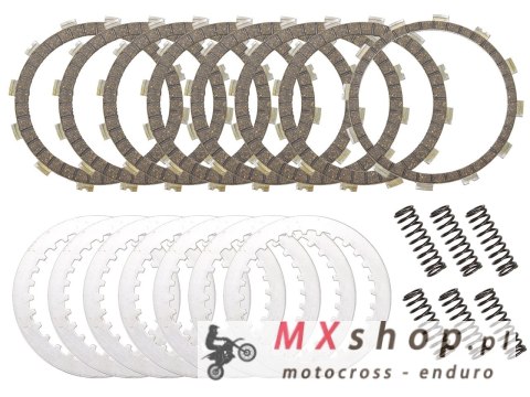 PSYCHIC 2025/10 TARCZE, PRZEKŁADKI I SPRĘŻYNY SPRZĘGŁOWE (KOMPLET) HONDA CRF 450 R / RWE / RX '21-'24 (EBS3433)