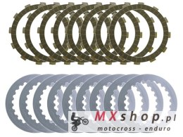 PSYCHIC TARCZE I PRZEKŁADKI SPRZĘGŁOWE (KOMPLET) HUSQVARNA TC 250, TE 300, FE 350 '14-'21, TX 300 '17-'21, KTM EXC 250/500 13-14