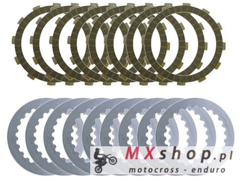 PSYCHIC TARCZE I PRZEKŁADKI SPRZĘGŁOWE (KOMPLET) HUSQVARNA TC 250, TE 300, FE 350 '14-'21, TX 300 '17-'21, KTM EXC 250/500 13-14