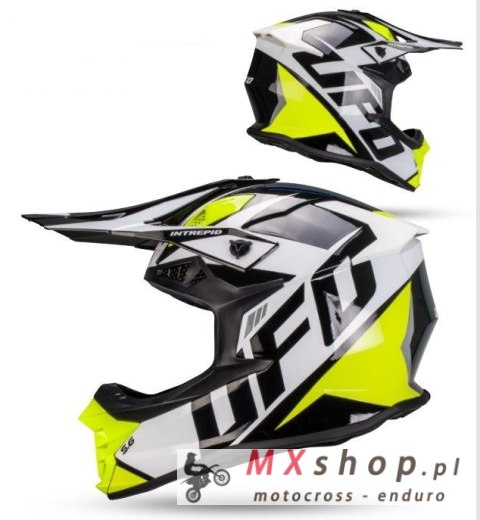 UFO 2026/01 KASK INTREPID CROSS KOLOR BIAŁY/CZARNY ROZMIAR L ( ECE 22R06 ) - KOLEKCJA 2026