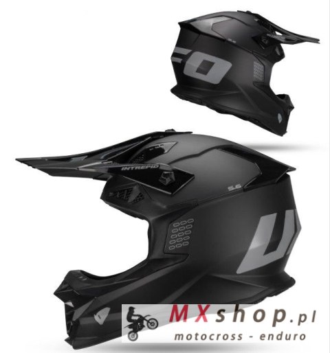 UFO 2026/01 KASK INTREPID CROSS KOLOR CZARNY/SZARY ROZMIAR M ( ECE 22R06 ) - KOLEKCJA 2026