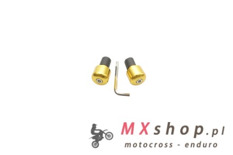 V PARTS (VICMA) KOŃCÓWKI KIEROWNICY 17,5 MM KOLOR ZŁOTY, (ZASTOSOWANIE UNIWERSALNE) (617OR)