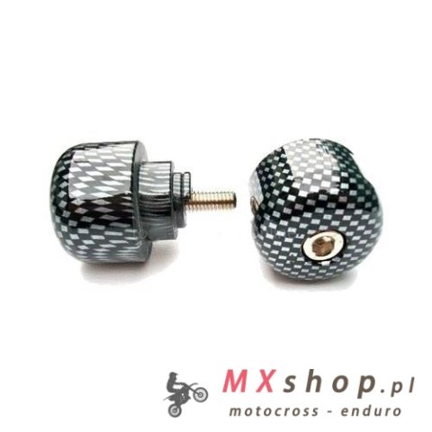V PARTS (VICMA) KOŃCÓWKI KIEROWNICY M6X45 KOLOR CARBON, (STANDARD HONDA) HONDA CB, CBF, CBR, VFR, VTR 250-1300 1987-2008 (901CF)
