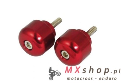 V PARTS (VICMA) KOŃCÓWKI KIEROWNICY M6X45 KOLOR CZERWONY, (STANDARD HONDA) HONDA CB, CBF, CBR, VFR, VTR 250-1300 1969-2008 (901R