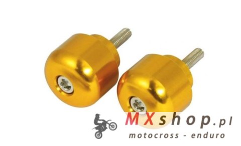 V PARTS (VICMA) KOŃCÓWKI KIEROWNICY M6X45 KOLOR ZŁOTY, (STANDARD HONDA) HONDA CB, CBF, CBR, VFR, VTR 250-1300 1969-2008 (901OR)