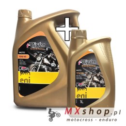 AGIP (ENI) PROMOCJA OLEJ SILNIKOWY I-RIDE MOTO 10W40 PÓŁSYNTETYCZNY 5 L (4 L + 1 L GRATIS) MA2