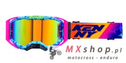 KENNY RACING GOGLE PERFORMANCE EVO 2 SOCAL- LUSTRO KOLOR RÓŻOWY/NIEBIESKI/POMARAŃCZOWY