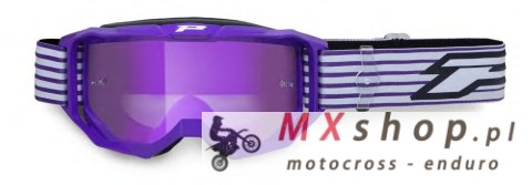 PROGRIP GOGLE PG3300-310 FL VISION GO KOLOR FIOLETOWY MAT (SZYBA PG3353 FIOLETOWA LUSTRZANA ANTISCRATCH, NO FOG, ANTI UV) (3300-