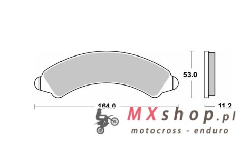 SBS NOWOŚĆ KLOCKI HAMULCOWE KH728 OFF-ROAD SINTER KOLOR ZŁOTY PRZÓD POLARIS POLARIS RZR PRO/ TURBO / XP4 '16-'23, RZR PRO R / PR
