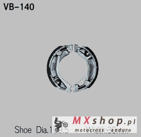 VESRAH SZCZĘKI HAMULCOWE HONDA XL 250R '82-'87, XL350R '84-'86 (MADE IN JAPAN)