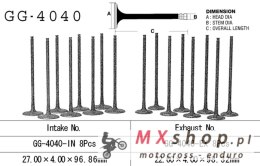 VESRAH ZAWÓR WYDECHOWY KAWASAKI ZX 6R '95-02, ZZR 600 '06-08' (OEM: 12005-1214) (1SZT.) (MADE IN JAPAN)