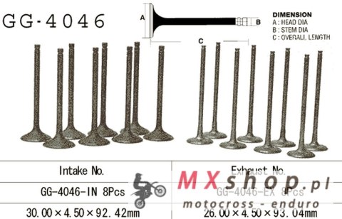 VESRAH ZAWÓR WYDECHOWY KAWASAKI ZX9R '98-03, Z 1000A '03-05' (OEM: 12005-1256) (1SZT.) (MADE IN JAPAN)