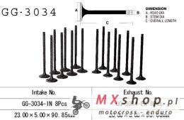 VESRAH ZAWÓR WYDECHOWY SUZUKI GSX 600F '92-97' (OEM: 12912-19E00) (1SZT.) (MADE IN JAPAN)