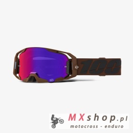 100 PROCENT GOGLE ARMATIC SALCEDO - SILVER MIRROR LENS - KOLOR CZARNY - SZYBKA SREBRNE LUSTRO