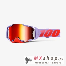 100 PROCENT GOGLE ARMEGA FAUSTO - RED MIRROR LENS- KOLOR FIOLETOWY/CZERWONY- SZYBKA CZERWONE LUSTRO