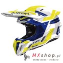 AIROH KASK CROSS / ENDURO / ATV / QUAD TWIST 3 DYNASTY BLUE YELLOW GLOSS KOLOR ŻÓŁTY/NIEBIESKI/BIAŁY ROZMIAR L
