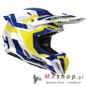 AIROH KASK CROSS / ENDURO / ATV / QUAD TWIST 3 DYNASTY BLUE YELLOW GLOSS KOLOR ŻÓŁTY/NIEBIESKI/BIAŁY ROZMIAR S