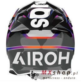 AIROH KASK CROSS / ENDURO / ATV / QUAD TWIST 3 HUSTLE GLOSS KOLOR CZARNY/FIOLETOWY/BIAŁY ROZMIAR M