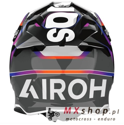 AIROH KASK CROSS / ENDURO / ATV / QUAD TWIST 3 HUSTLE GLOSS KOLOR CZARNY/FIOLETOWY/BIAŁY ROZMIAR M