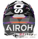 AIROH KASK CROSS / ENDURO / ATV / QUAD TWIST 3 HUSTLE GLOSS KOLOR CZARNY/FIOLETOWY/BIAŁY ROZMIAR S