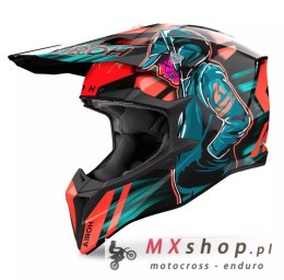AIROH KASK CROSS / ENDURO / ATV / QUAD WRAAAP CYBER KOLOR ŻÓŁTY FLUO/ZIELONY MAT ROZMIAR M
