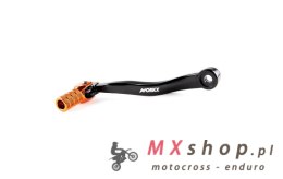 AWORKX DŹWIGNIA ZMIANY BIEGÓW KTM SX, EXC, TPI '17-, HUSQVARNA TC/TE '17- KOLOR CZARNY - POMARAŃCZOWA KOŃCÓWKA